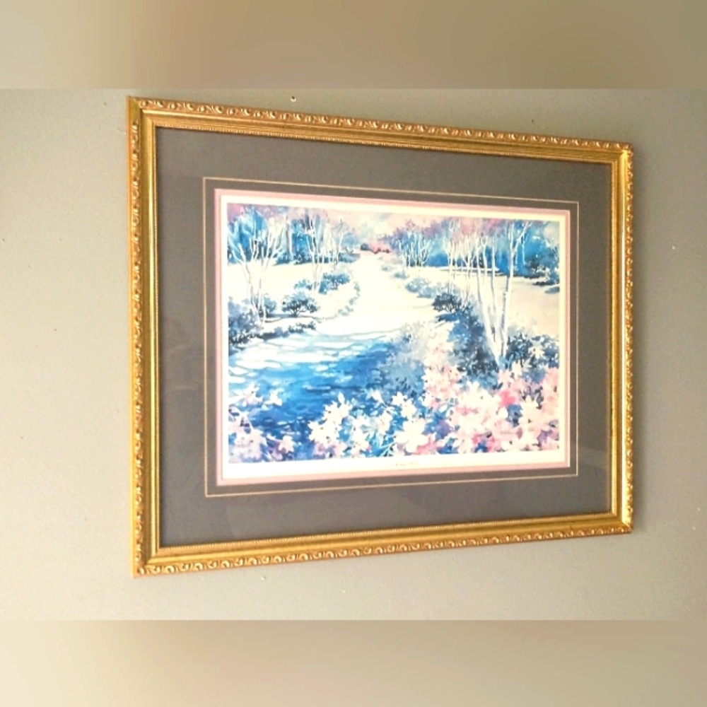 Vintage Victoria Platt Ellis - "Azalea Park" - Artist Signed, Ltd.Edition